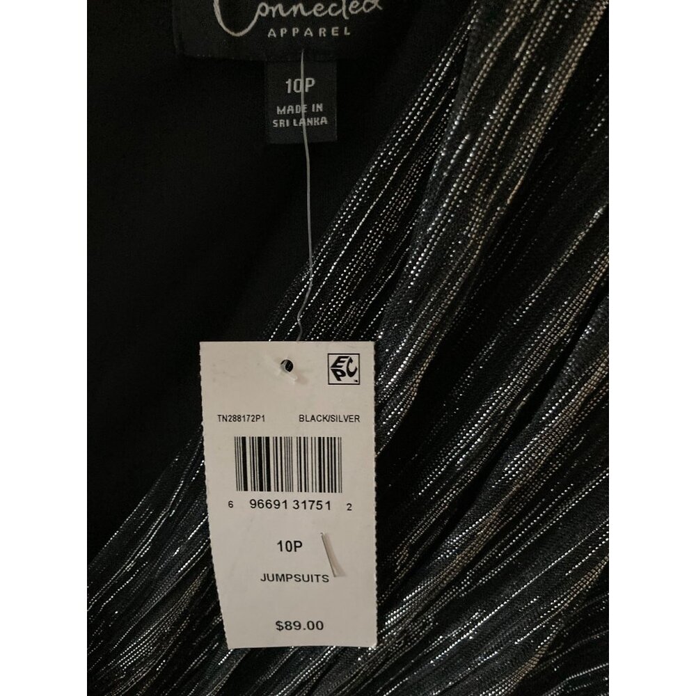 NWT Connected Petite Sleeveless V-Neck Metallic Jumpsuit 6P - Picture 4 of 10